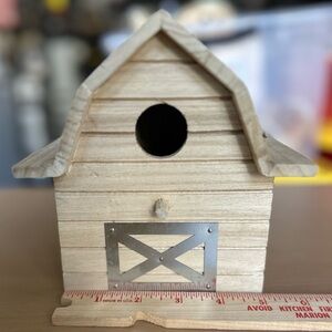 NWT Barn Decor Wooden Birdhouse Gift for Farmhouse Decor